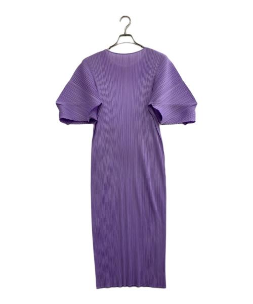 PLEATS PLEASE（プリーツプリーズ）PLEATS PLEASE (プリーツプリーズ) プリーツワンピース パープル サイズ:SIZE 3の古着・服飾アイテム