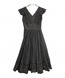 HER LIP TO（ハーリップトゥ）の古着「ノースリーブワンピース」｜ブラック