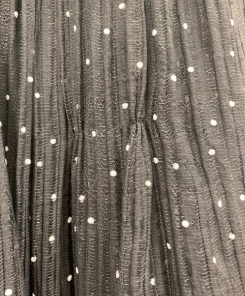 HER LIP TO（ハーリップトゥ）HER LIP TO (ハーリップトゥ) ドット柄ワンピース ブラック サイズ:Sの古着・服飾アイテム