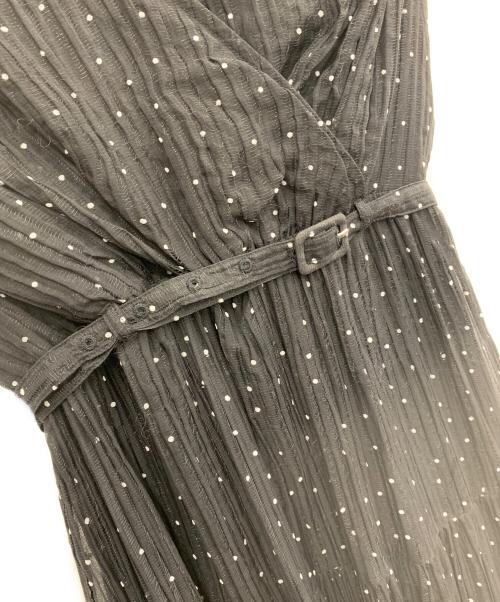 HER LIP TO（ハーリップトゥ）HER LIP TO (ハーリップトゥ) ドット柄ワンピース ブラック サイズ:Sの古着・服飾アイテム