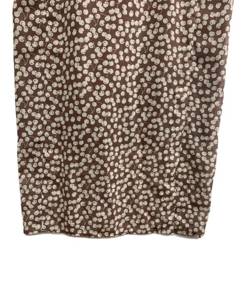 HER LIP TO（ハーリップトゥ）HER LIP TO (ハーリップトゥ) 半袖ワンピース ブラウン サイズ:Sの古着・服飾アイテム