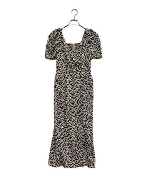 HER LIP TO（ハーリップトゥ）HER LIP TO (ハーリップトゥ) 半袖ワンピース ベージュ サイズ:Sの古着・服飾アイテム