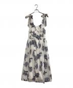 HER LIP TOハーリップトゥ）の古着「ノースリーブワンピース」｜ホワイト×グレー