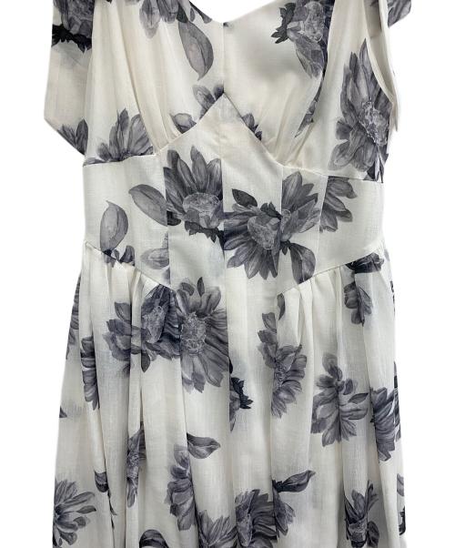 HER LIP TO（ハーリップトゥ）HER LIP TO (ハーリップトゥ) ノースリーブワンピース ホワイト×グレー サイズ:Sの古着・服飾アイテム