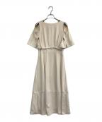 HER LIP TOハーリップトゥ）の古着「半袖ワンピース」｜ベージュ