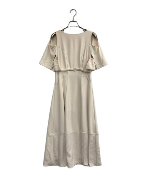 HER LIP TO（ハーリップトゥ）HER LIP TO (ハーリップトゥ) 半袖ワンピース ベージュ サイズ:SIZE Sの古着・服飾アイテム