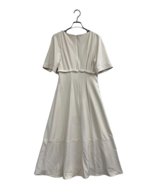 HER LIP TO（ハーリップトゥ）HER LIP TO (ハーリップトゥ) 半袖ワンピース ベージュ サイズ:SIZE Sの古着・服飾アイテム