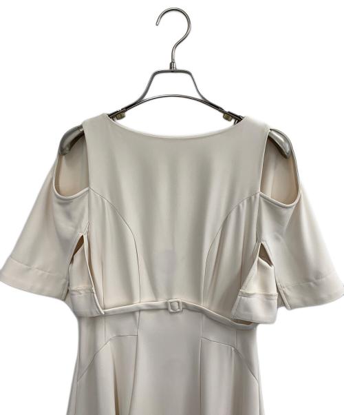 HER LIP TO（ハーリップトゥ）HER LIP TO (ハーリップトゥ) 半袖ワンピース ベージュ サイズ:SIZE Sの古着・服飾アイテム