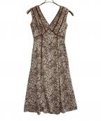 HER LIP TOハーリップトゥ）の古着「ノースリーブワンピース」｜ブラウン