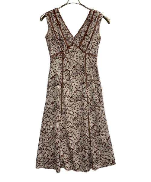HER LIP TO（ハーリップトゥ）HER LIP TO (ハーリップトゥ) ノースリーブワンピース ブラウン サイズ:Mの古着・服飾アイテム