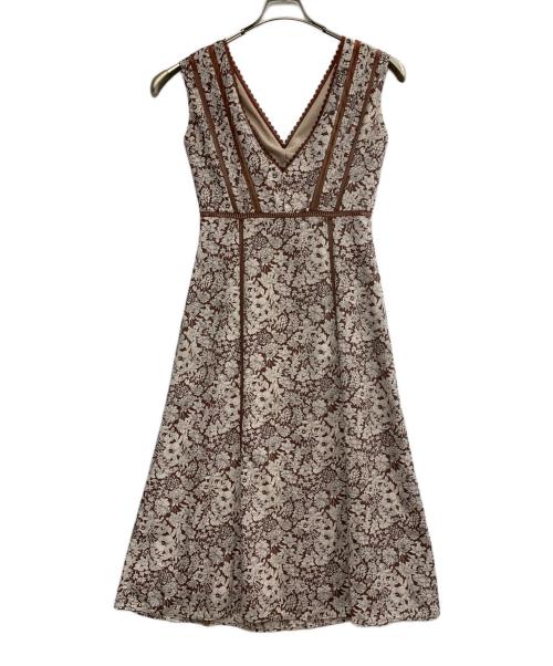 HER LIP TO（ハーリップトゥ）HER LIP TO (ハーリップトゥ) ノースリーブワンピース ブラウン サイズ:Mの古着・服飾アイテム