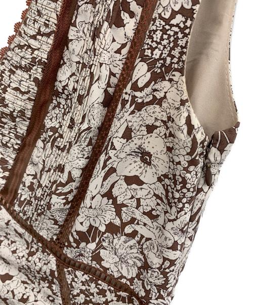 HER LIP TO（ハーリップトゥ）HER LIP TO (ハーリップトゥ) ノースリーブワンピース ブラウン サイズ:Mの古着・服飾アイテム