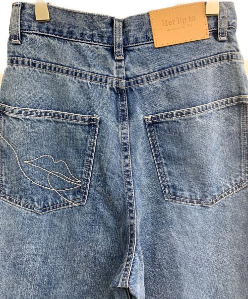 HER LIP TO（ハーリップトゥ）HER LIP TO (ハーリップトゥ) デニムパンツ インディゴ サイズ:23の古着・服飾アイテム