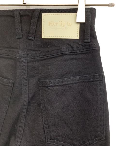 HER LIP TO（ハーリップトゥ）HER LIP TO (ハーリップトゥ) パンツ ブラック サイズ:23の古着・服飾アイテム