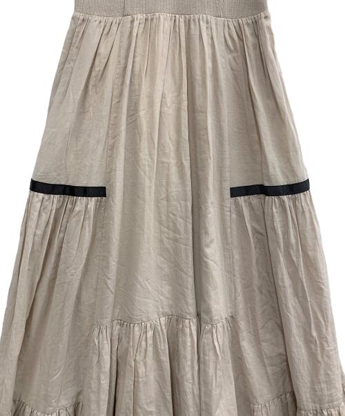 FRAY ID（フレイ アイディー）FRAY ID (フレイ アイディー) ノースリーブワンピース ベージュ サイズ:Sの古着・服飾アイテム