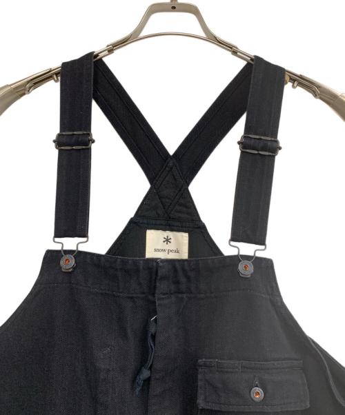 Snow peak（スノーピーク）Snow peak (スノーピーク) オーバーオール ブラック サイズ:Lの古着・服飾アイテム