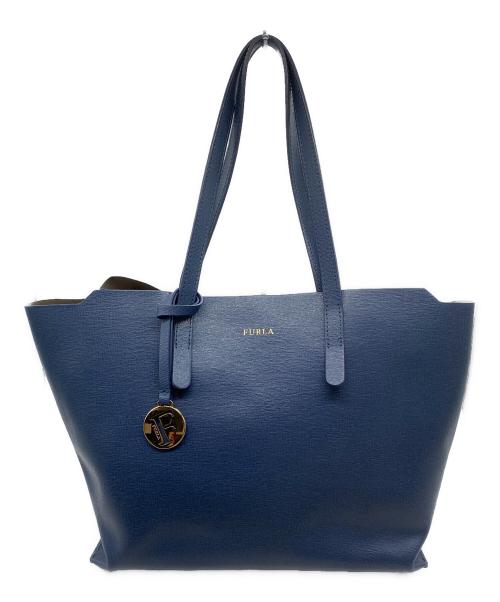 FURLA（フルラ）FURLA (フルラ) トートバッグ ネイビーの古着・服飾アイテム
