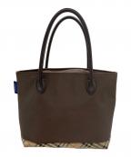 Burberrys BLUE LABELバーバリーズ ブルーレーベル）の古着「トートバッグ」｜ブラウン×ベージュ