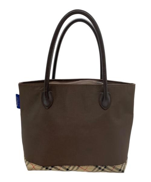 Burberrys BLUE LABEL（バーバリーズ ブルーレーベル）Burberrys BLUE LABEL (バーバリーズ ブルーレーベル) トートバッグ ブラウン×ベージュの古着・服飾アイテム