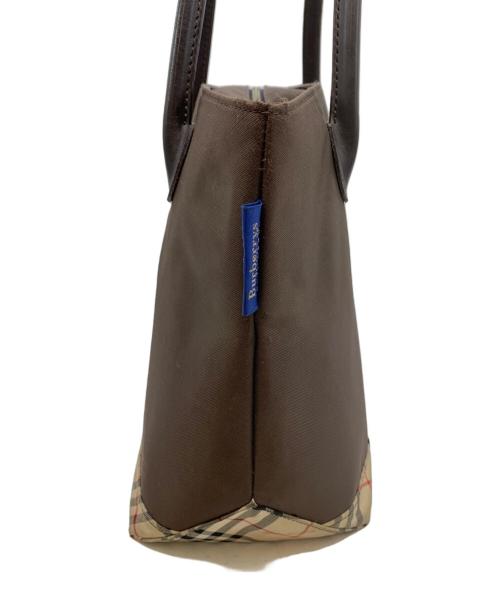 Burberrys BLUE LABEL（バーバリーズ ブルーレーベル）Burberrys BLUE LABEL (バーバリーズ ブルーレーベル) トートバッグ ブラウン×ベージュの古着・服飾アイテム