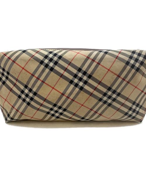 Burberrys BLUE LABEL（バーバリーズ ブルーレーベル）Burberrys BLUE LABEL (バーバリーズ ブルーレーベル) トートバッグ ブラウン×ベージュの古着・服飾アイテム