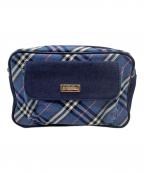 BURBERRY LONDONバーバリーロンドン）の古着「ウエストバッグ」｜ブルー×インディゴ