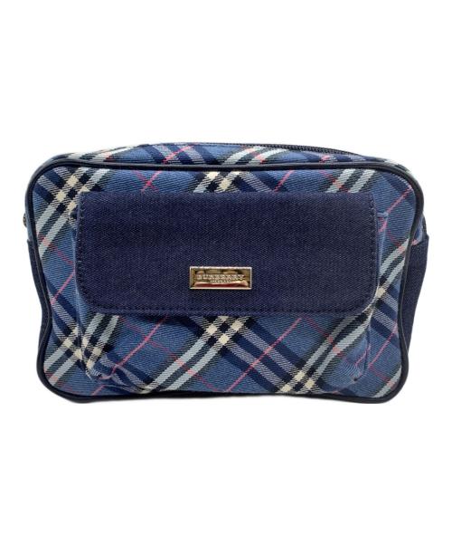 BURBERRY LONDON（バーバリーロンドン）BURBERRY LONDON (バーバリーロンドン) ウエストバッグ ブルー×インディゴの古着・服飾アイテム