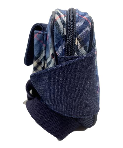 BURBERRY LONDON（バーバリーロンドン）BURBERRY LONDON (バーバリーロンドン) ウエストバッグ ブルー×インディゴの古着・服飾アイテム