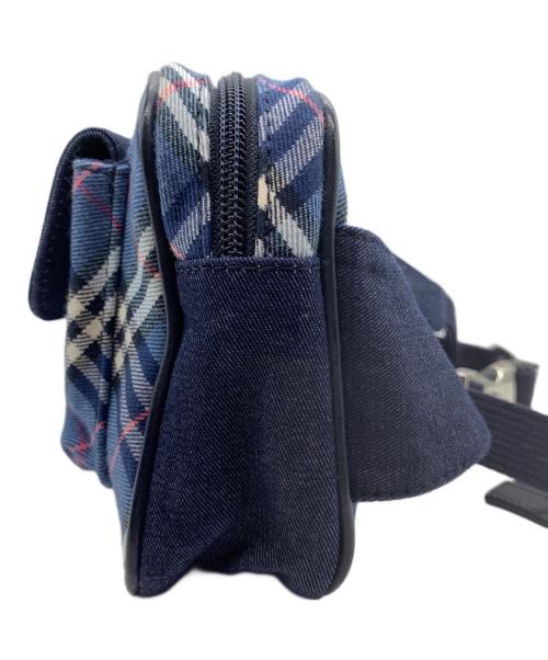 BURBERRY LONDON（バーバリーロンドン）BURBERRY LONDON (バーバリーロンドン) ウエストバッグ ブルー×インディゴの古着・服飾アイテム