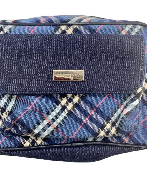 BURBERRY LONDON（バーバリーロンドン）BURBERRY LONDON (バーバリーロンドン) ウエストバッグ ブルー×インディゴの古着・服飾アイテム