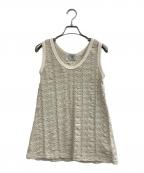 FUMIE=TANAKAフミエタナカ）の古着「ノースリーブカットソー」｜ベージュ