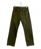 RRLダブルアールエル）の古着「デニムパンツ」｜カーキ