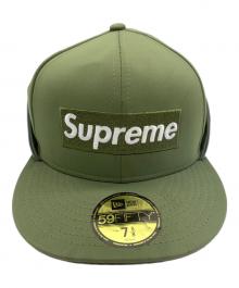 New Era×SUPREME（ニューエラ×シュプリーム）の古着「キャップ」｜カーキ