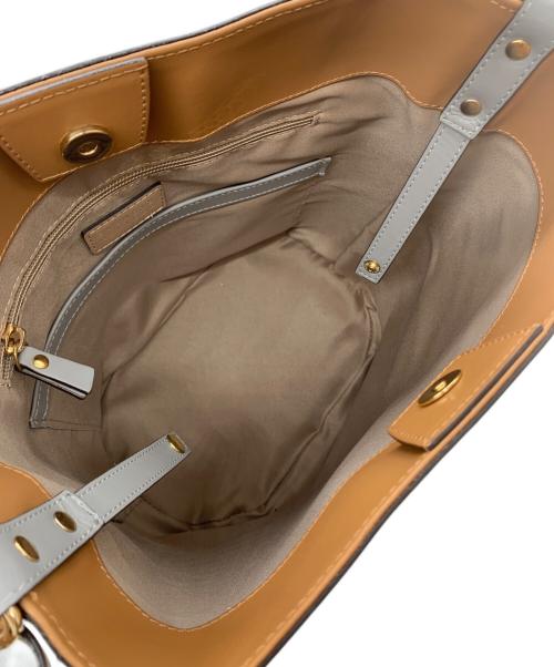 BARNEYS NEWYORK（バーニーズ・ニューヨーク）BARNEYS NEWYORK (バーニーズ・ニューヨーク) ハンドバッグ グレーの古着・服飾アイテム