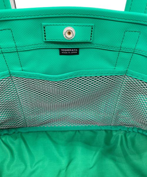 PORTER（ポーター）PORTER (ポーター) トートバッグS ネイビー×グリーンの古着・服飾アイテム