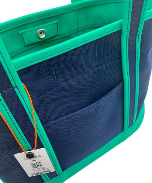 PORTER（ポーター）PORTER (ポーター) トートバッグS ネイビー×グリーンの古着・服飾アイテム