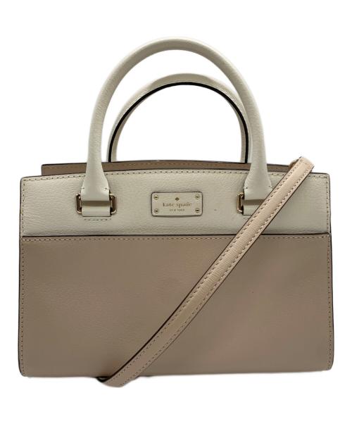 Kate Spade（ケイトスペード）Kate Spade (ケイトスペード) 2WAYショルダーバッグ アイボリーの古着・服飾アイテム