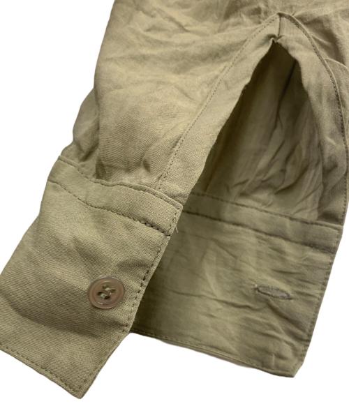 1er Arrondissement（プルミエ アロンディスモン）1er Arrondissement (プルミエ アロンディスモン) リネン混シャツワンピース カーキ サイズ:36の古着・服飾アイテム