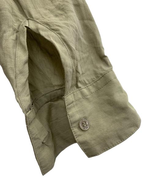 1er Arrondissement（プルミエ アロンディスモン）1er Arrondissement (プルミエ アロンディスモン) リネン混シャツワンピース カーキ サイズ:36の古着・服飾アイテム