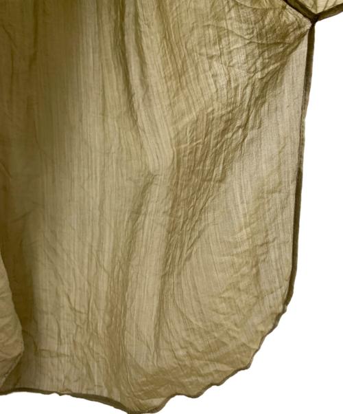 1er Arrondissement（プルミエ アロンディスモン）1er Arrondissement (プルミエ アロンディスモン) リネン混シャツワンピース カーキ サイズ:36の古着・服飾アイテム