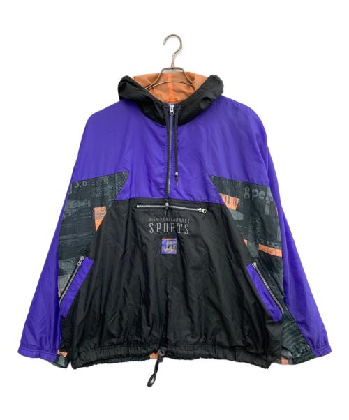 NIKE（ナイキ）NIKE (ナイキ) ナイロンパーカー パープル×ブラック サイズ:XXLの古着・服飾アイテム