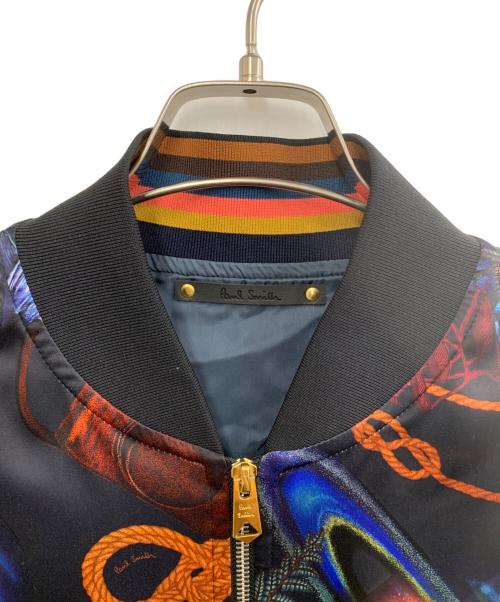 PAUL SMITH（ポールスミス）PAUL SMITH (ポールスミス) 総柄ブルゾン ブラック サイズ:Sの古着・服飾アイテム