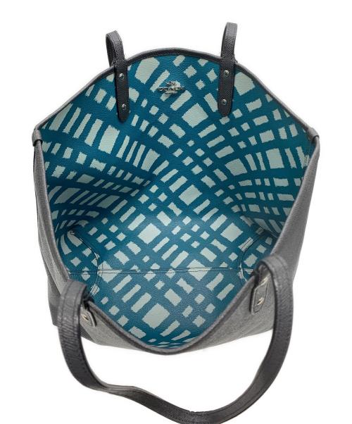 COACH（コーチ）COACH (コーチ) リバーシブルトートバッグ ネイビーの古着・服飾アイテム