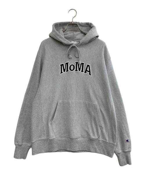 Champion REVERSE WEAVE（チャンピオン リバース ウィーブ）Champion REVERSE WEAVE (チャンピオン リバース ウィーブ) プルオーバーパーカー グレー サイズ:2XLの古着・服飾アイテム