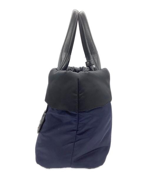 PRADA（プラダ）PRADA (プラダ) ナイロンバッグ ネイビー×ブラックの古着・服飾アイテム