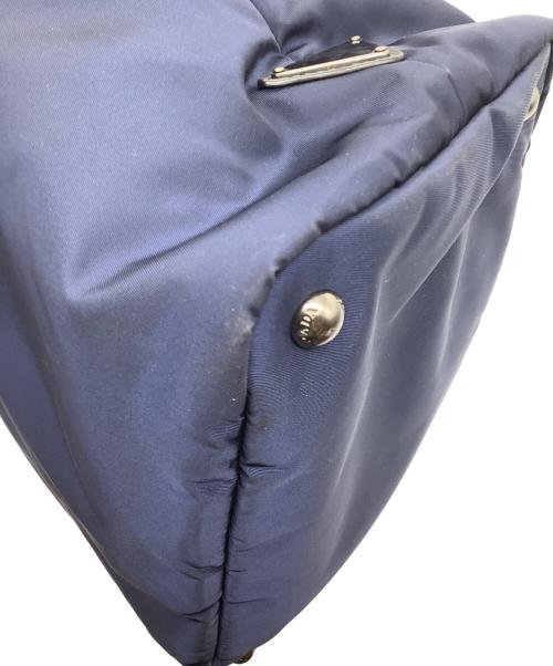 PRADA（プラダ）PRADA (プラダ) ナイロンバッグ ネイビー×ブラックの古着・服飾アイテム