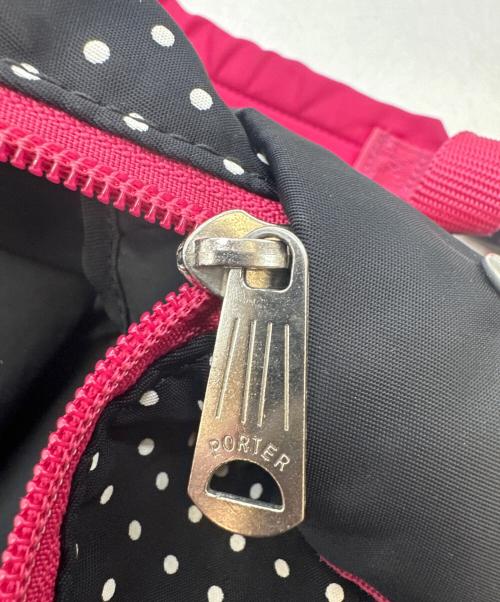PORTER（ポーター）PORTER (ポーター) Gallery 1950 (ギャラリー1950) リュック ブラック×ピンクの古着・服飾アイテム