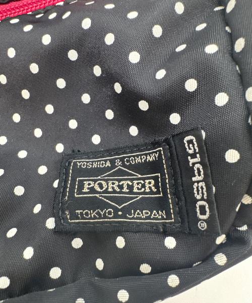 PORTER（ポーター）PORTER (ポーター) Gallery 1950 (ギャラリー1950) リュック ブラック×ピンクの古着・服飾アイテム