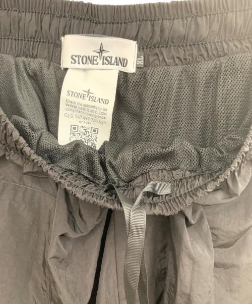 STONE ISLAND（ストーンアイランド）STONE ISLAND (ストーンアイランド) ナイロンハーフパンツ ブラック サイズ:XLの古着・服飾アイテム