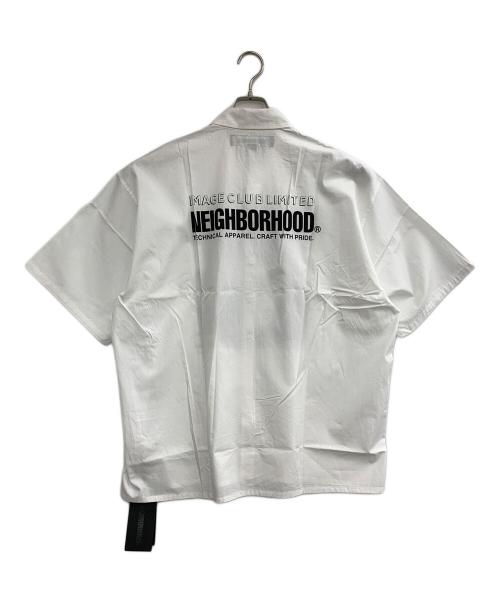NEIGHBORHOOD（ネイバーフッド）NEIGHBORHOOD (ネイバーフッド) 半袖シャツ ホワイト×ブラック サイズ:XLの古着・服飾アイテム